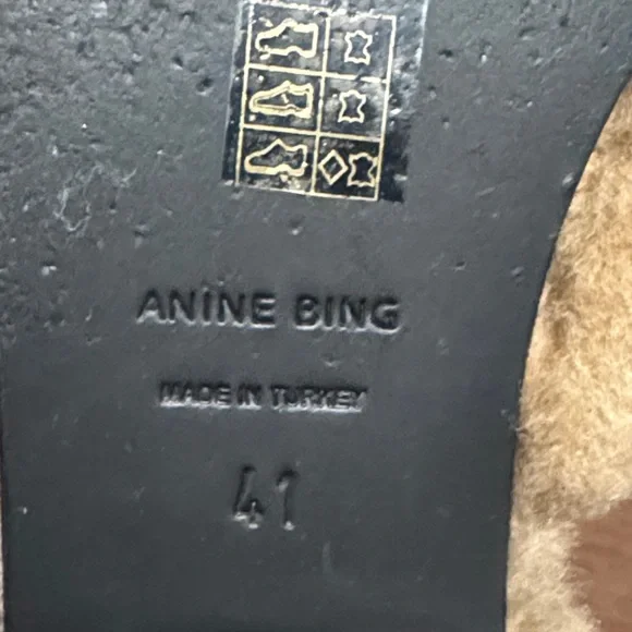 Annie Bing Shearling Mules Size 41/11 - Picture 6 of 6